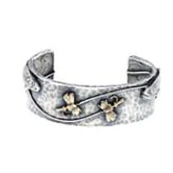 Silver Bracelet With Jumping Trout & Flies