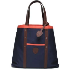 Oxford Tote - Navy Orange